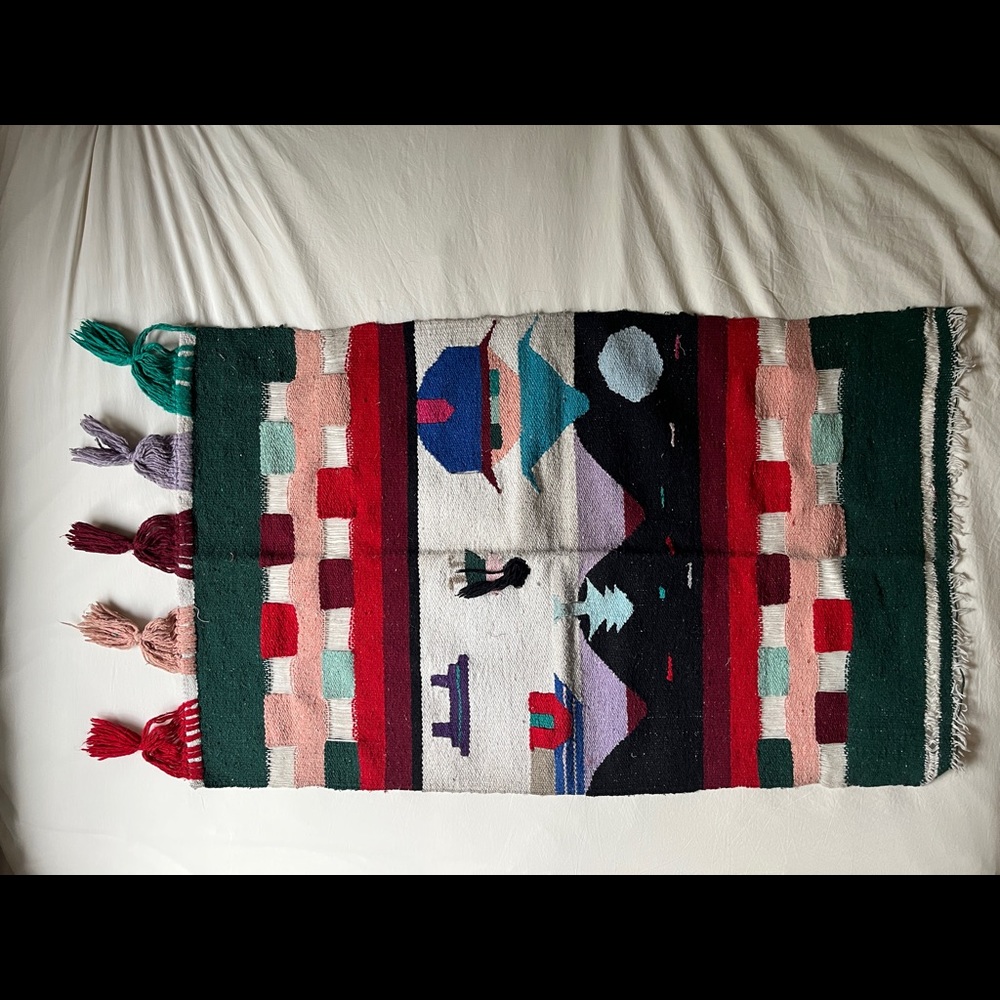 Hand crafted Mexican woven tapestry
